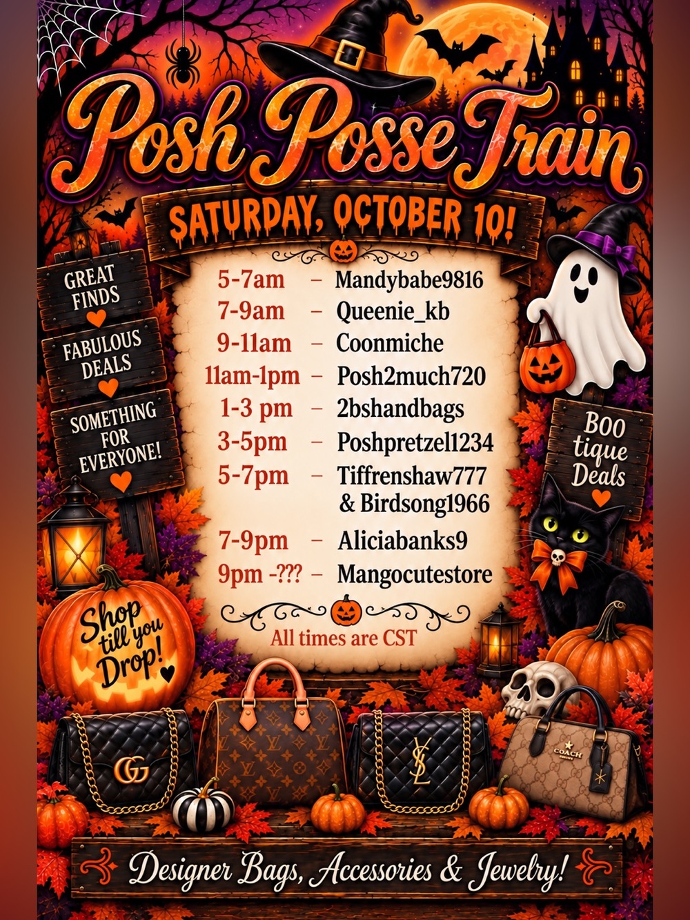 Posh Posse Train: Saturday October 10th Starting at 5am! - Picture 1 of 3